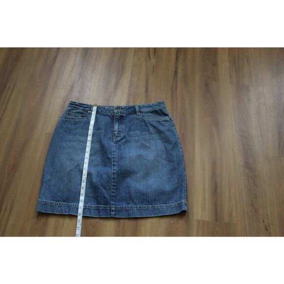 Women's Size 10 Hannah Skirt Dark Blue Front and Back Pockets - Picture 7 of 7